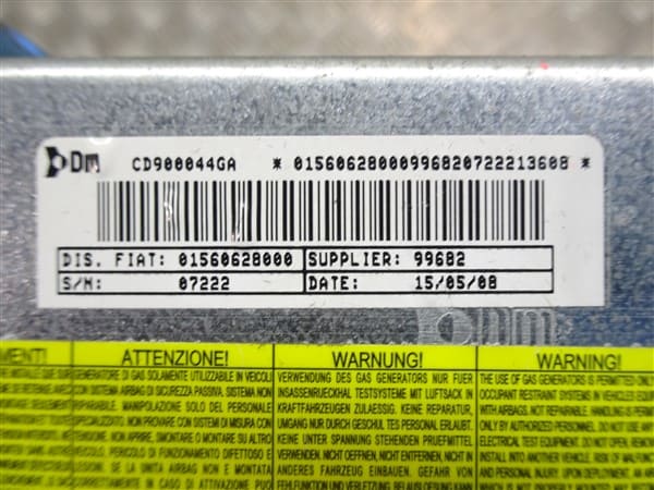 Passenger Knee Airbag - Slate Grey Black - Alfa Romeo 939 159 Brera Spider 2008-2012 - Image 3