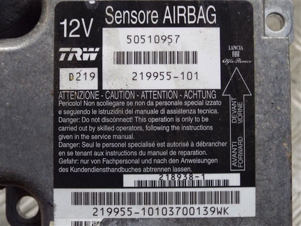 Airbag ECU 50510957 - Alfa Romeo 159 Brera Spider 2005-2012 - Image 2