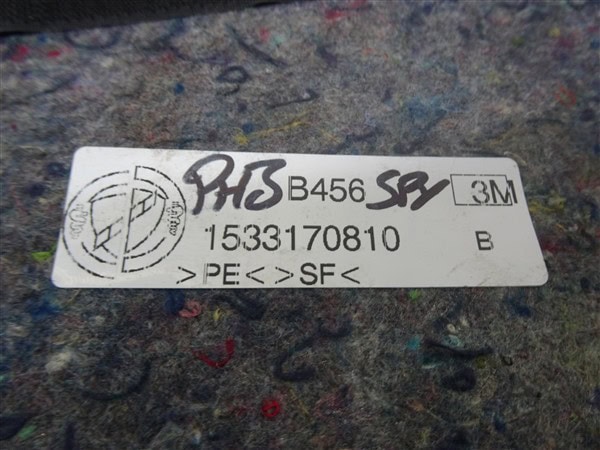 Rear Roof Smooth Black Carpet - Alfa Romeo 916 Spider 1998-2005 - Image 10