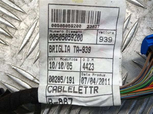 Electric Sunroof Wiring Loom 50505920 - Alfa Romeo 159 2005-2012 - Image 6