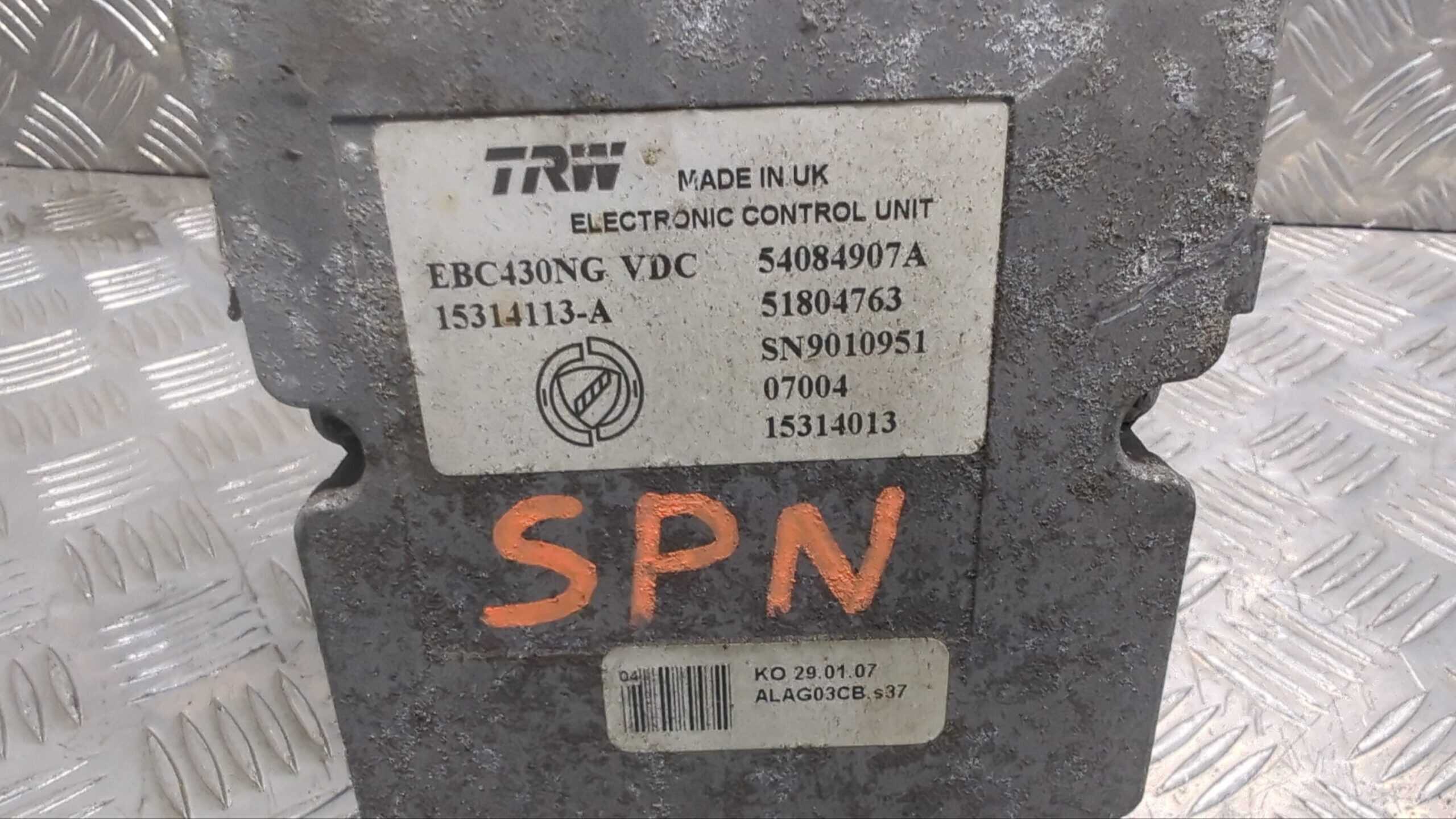 ABS Pump ECU TRW 54084907A 51804763 - Alfa Romeo 159 Brera Spider 2005-2012 - Image 2