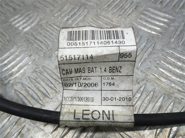 1.4 16v Negative Battery Cable 51517114 - Alfa Romeo Mito 2008-2020 - Image 7