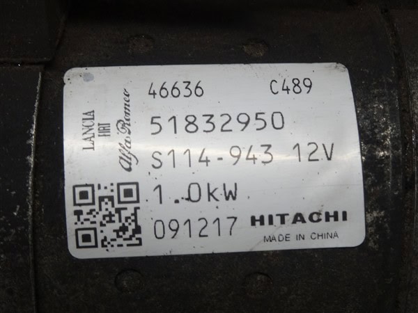 1.4 16v Starter Motor 51832950 - Alfa Romeo Mito 2008-2020 - Image 8