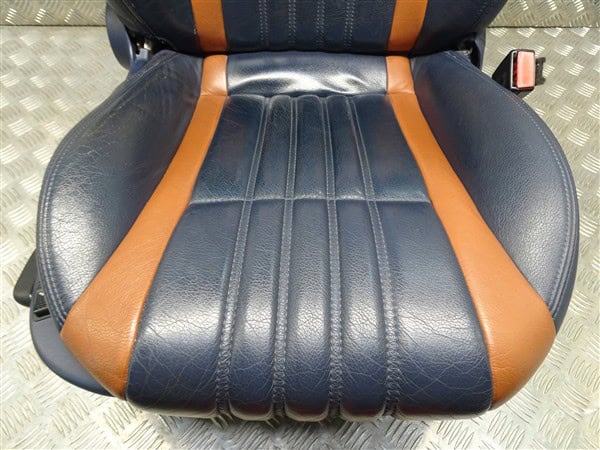 Asientos delanteros y traseros de cuero azul y tabaco - Alfa Romeo 939 Brera Spider 2005-2012 - Imagen 34